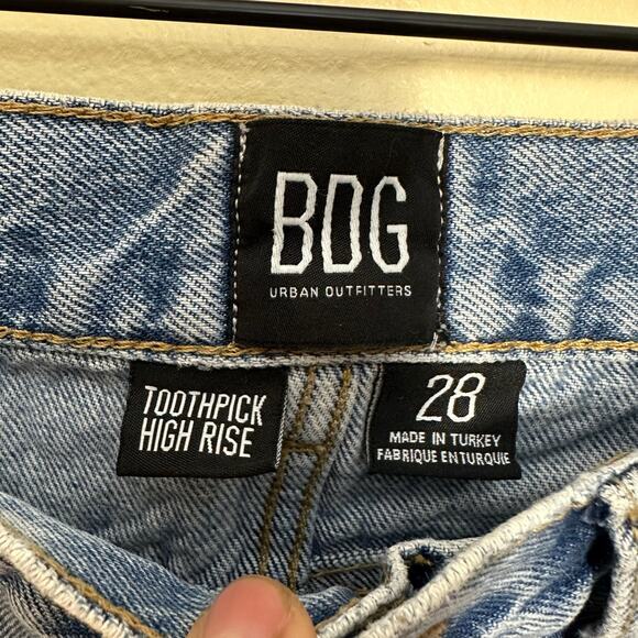 BDG Urban Outfitters Toothpick High Rise Jeans Size 28 Medium Wash - Picture 3 of 9